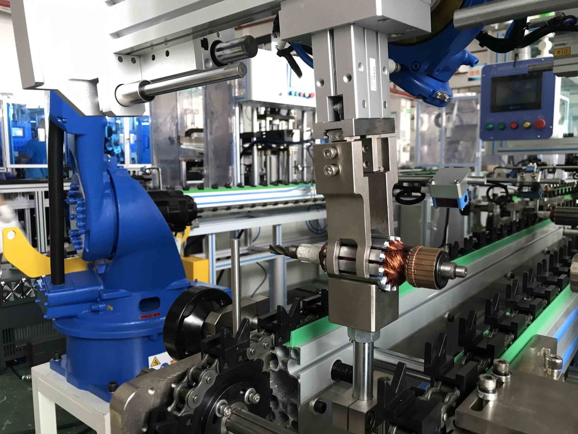 大连工具电机机器人自动化生产线